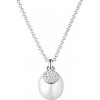 Silvego Elegantný strieborný náhrdelník s perlou Ilaria GRP20479PW (retiazka, prívesok)