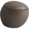 LAUFEN IlBagnoAlessi závesné WC Rimlesss hlbokým splachovaním, 390 x 585 mm, matná kávová, H8209711880001