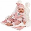 Guca 10261 OLIVIE - záťažová realistická bábika bábätko s mäkkým látkovým telom - 42 cm