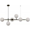 Light Prestige | Luster na lanku ALISA 6xE14/40W/230V čierny | LP-005/6P BK/WH