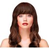 Paruka hnedá dlhé vlnité vlasy