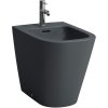 LAUFEN Meda samostatne stojací bidet ku stene, s otvorom, s prepadom, 360 x 540 mm, matná grafitová, H8321117583021