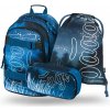 Baagl Školský set Skate Steel 25 L modrá