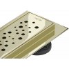 Mexen Flat M12 nerezový sprchový žľab 90 cm, zlatá, 1521090-15