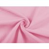Mušelín dvojitá gázovina MSN-040 Ružová - metráž šírka 160 cm
