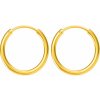Argento Pozlátené strieborné náušnice krúžky - 12 mm priemer 67497