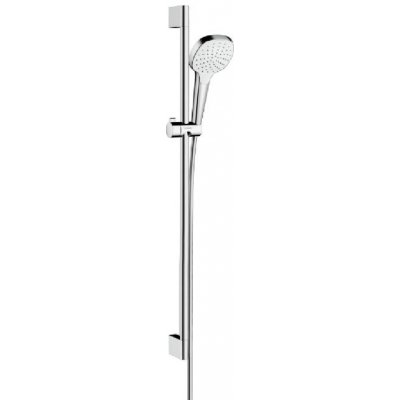 Hansgrohe Croma Select E - Set sprchovej hlavice, tyče a hadice, EcoSmart, biela/chróm 26595400