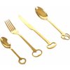 Súprava príborov KEYTLERY 24 ks, zlatá, Seletti