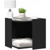 vidaXL Uzavretý box na stelivo, čierny 53x53x51 cm, kompozitné drevo 857752