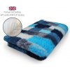 DRYBED Premium Vet Bed Patchwork tyrkysový 100 x 75 cm