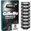 GILLETTE Mach3 Charcoal Náhradné hlavice do holiaceho strojčeka pre mužov 8 ks