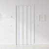 Harmonikové dvere Gockowiak biele plné, skladacie/lámacie, 80 cm