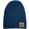 Baby Nellys Hand Made Jarná/jesenná bavlnená čiapka - dvojvrstvová, granátová, vel. 110, 110 (4-5r)