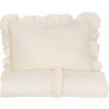 COTTON & SWEETS Posteľná bielizeň s volánikmi 100x135 Boho - Vanilla