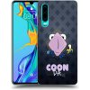 Picasee silikónový čierny obal pre Huawei P30 - COONDA chlupatka - tmavá