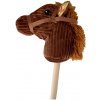 Hobby Horse so zvukom Mac Toys Plejo tmavý hnedá
