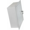 Kovový rozváděč montážní skříň pod omítku 300x300x120mm OMP-3, lesklá bílá