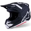 Motokrosová helma ALPINESTARS SM7 DASHER, ALPINESTARS (černá/bílá/matná, vel. S)