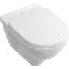 Villeroy & Boch O.novo - Závesné WC s doskou SoftClose, Combi-Pack, s CeramicPlus, biela 5660H1R1
