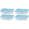 MagicHome Dóza Lunchbox obdĺžniková sada 4 ks 1 l 21,5 x 15,5 x 5,5 cm