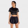 SQUATWOLF Dámske tričko Flux CropTop Onyx XS