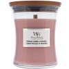 WoodWick Pressed Blooms & Patchouli vonná sviečka s dreveným knôtom 275 g