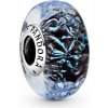 PANDORA korálka Vlnkové tmavomodré muráno 798938C00
