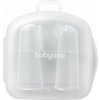 BabyOno Silicone Toothbrush detská zubná kefka na prst s puzdrom 0m+ 2 ks