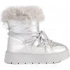 Shelvt Silver women's snow boots with fur on a thick sole