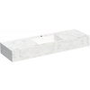 Kompaktná doska pod umývadlo s umývadlom Intedoor TRENTA Compact svetlý mramor x 60 cm až 160 cm x 50 cm S výrezom