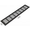 SRL - ALFA vetracia mriežka 80 x 400 mm CIM - čierna matná (C35) | MP-KOVANIA.sk