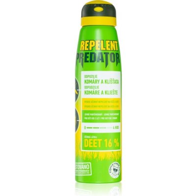 Predator Predator 16 % spray parfémovaný repelent proti komárom a kliešťom 150 ml