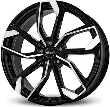 Elegantné čierne koleso Brock RC34 s rozmerom 8x19 a roztečou 5x114,3 – štýlový upgrade pre vaše auto.