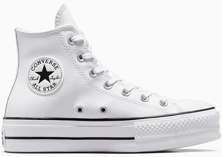 Converse kožené tenisky Chuck Taylor All Star Lift dámske 561676C biela