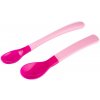 Canpol babies Plastové lžičky Termo 2 ks růžové