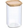 Zeller Sklenice s bambusovým víkem, 1400 ml, 11 x 11 x 17,7 cm