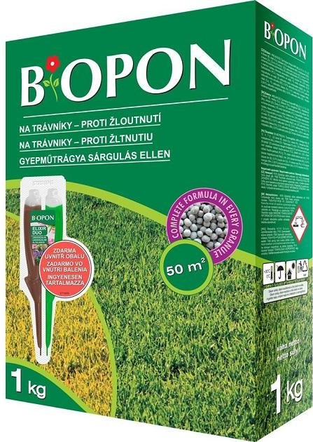 Tatrachema BIOPON granulované hnojivo na trávniky proti žltnutiu 1 kg