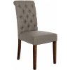 Jedálenská stolička Lisburn látka, šedohnedá