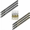 Párty konfety Sada 6 ks, 80 cm, zlaté stříbrné metalické silvestr 8595596318506