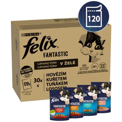 Felix Fantastic lahodný výber v želé 120 x 85 g