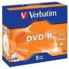 VERBATIM DVD-R (5-pack)Jewel/16x/4.7GB