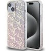 Hello Kitty Hardcase IML Gradient Electrop Crowded Kitty Head kryt na iPhone 15 – ružový KF2345643