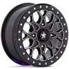 MSA OFFROAD WHEELS MSA Offroad Wheels M48 PORTAL BEADLOCK 6x15 4x110 ET38 Gloss Black Milled W/ Gb Ring 86