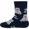 Detské termo ponožky Ewers THERMO Socken Eisbär - tinte 27-30