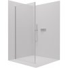 Cerano Porte, sprchová zástena ku sprchovému kútu 80x195 cm, 8mm číre sklo, chrómový profil, CER-CER-413426