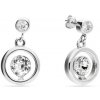 Náušnice číre so Swarovski Elements punctata KC1088SS18C Krystal