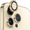 NORTHJO tvrdené sklá s kovovým rámčekom na ochranu šošoviek zadného fotoaparátu pre iPhone 13 Pro/13 Pro Max - zlatá - možnosť vrátiť tovar ZADARMO do 30tich dní