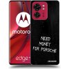 Picasee silikónový prehľadný obal pre Motorola Edge 40 - Black Fuel