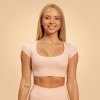 BeastPink Dámske tričko Cropped Sense Pink - S