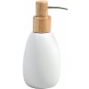 Spirella Dávkovač mydla SVEN, polyresin, drevo, 260 ml, biely